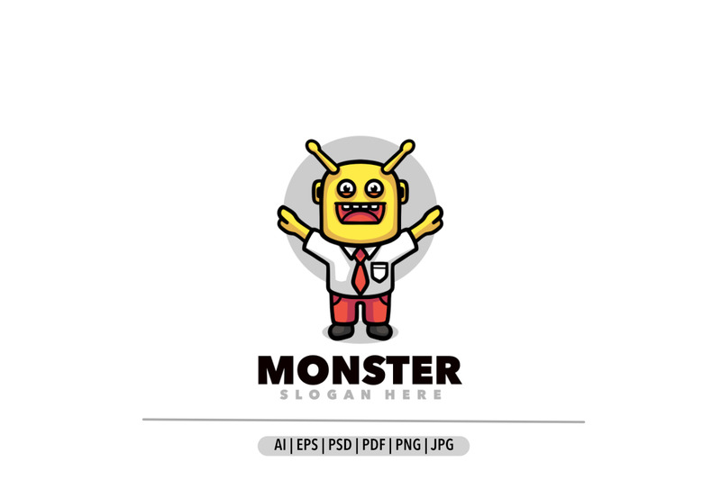 Monstre mignon logo de rentrée scolaire - Caractéristiques de l’image 1