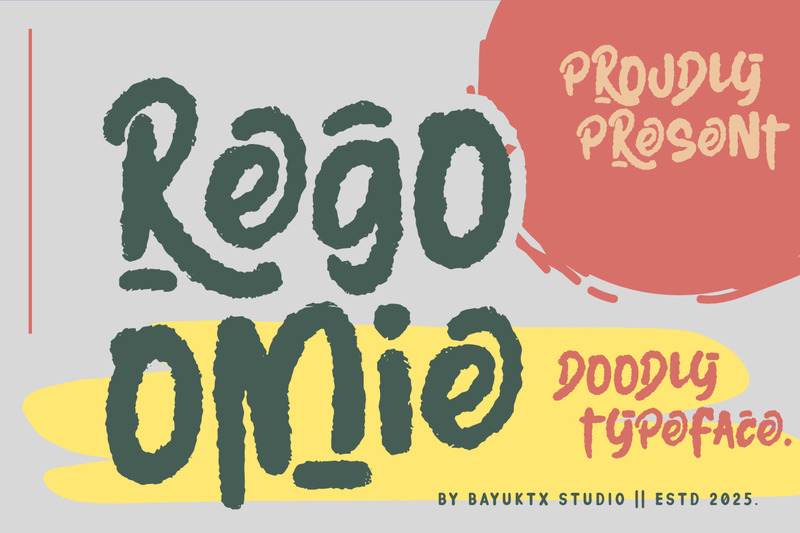 Regoomie – Doodly Handwritten Display Font - Features Image 2