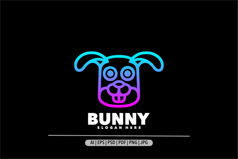 Design loga s přechodem Bunny line - Features Image 1