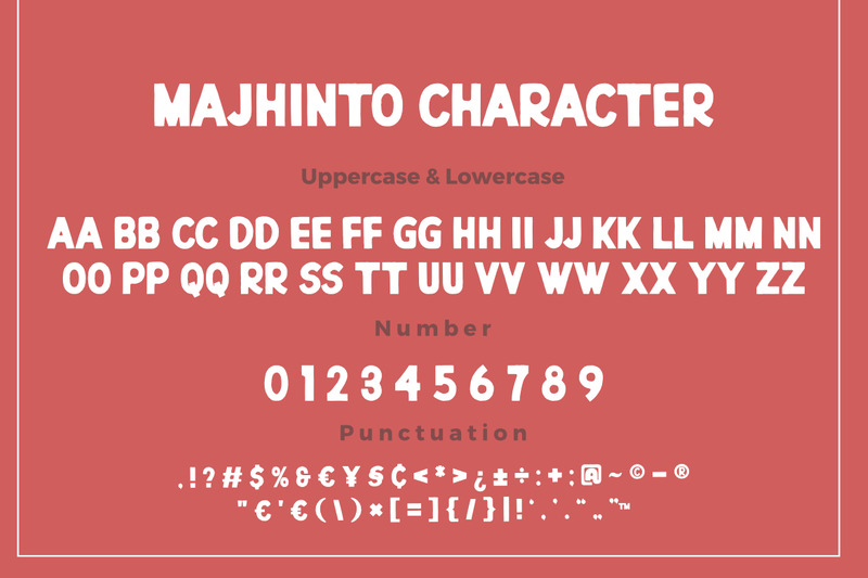 Majhinto a Rough Vintage Premium Font - Features Image 8