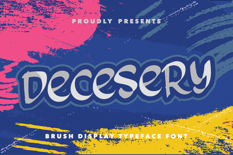 Decesery - czcionka typu Brush Display - Obraz funkcji 2