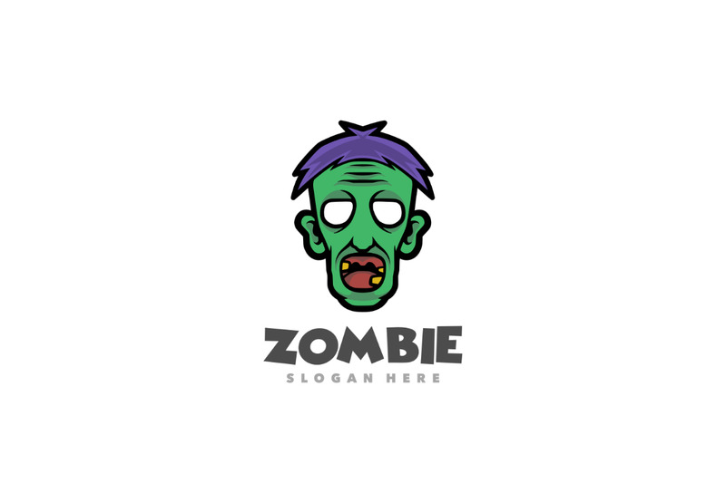 Zombie farfar maskot logotyp mall - Features Image 1