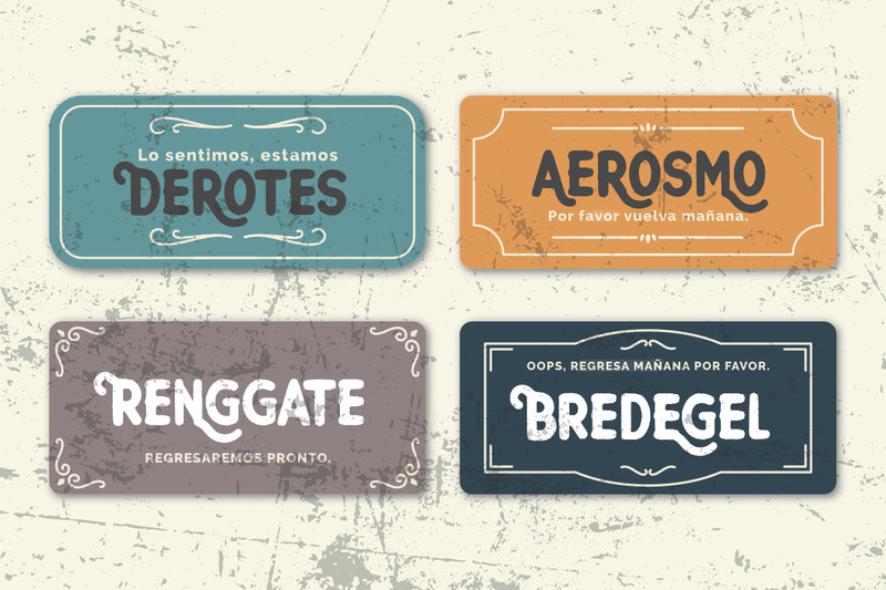 Aerought Handgemaakt Vintage Lettertype - Features Image 5