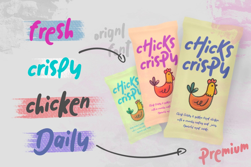 Rooster Doodle – Playful Handwritten Display Font - Features Image 7