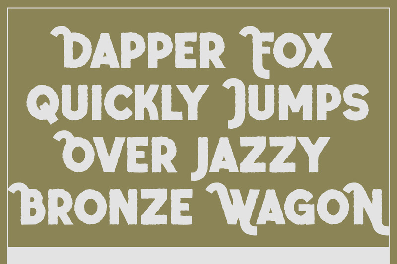 The Beatlion – ręcznie wykonana czcionka w stylu vintage - Obraz funkcji 8