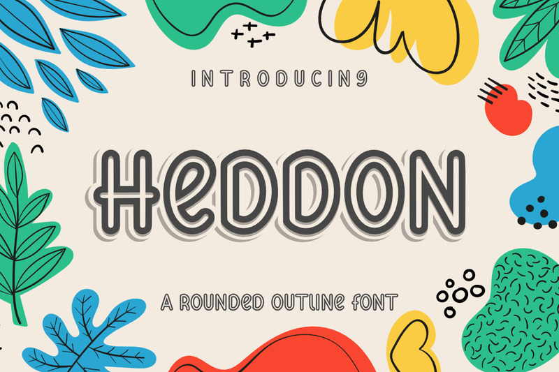 Heddon un font con contorno arrotondato - Caratteristiche Immagine 4