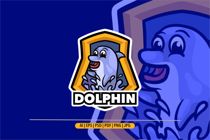 Dolphin mascot logo design for sport - Features Image 1