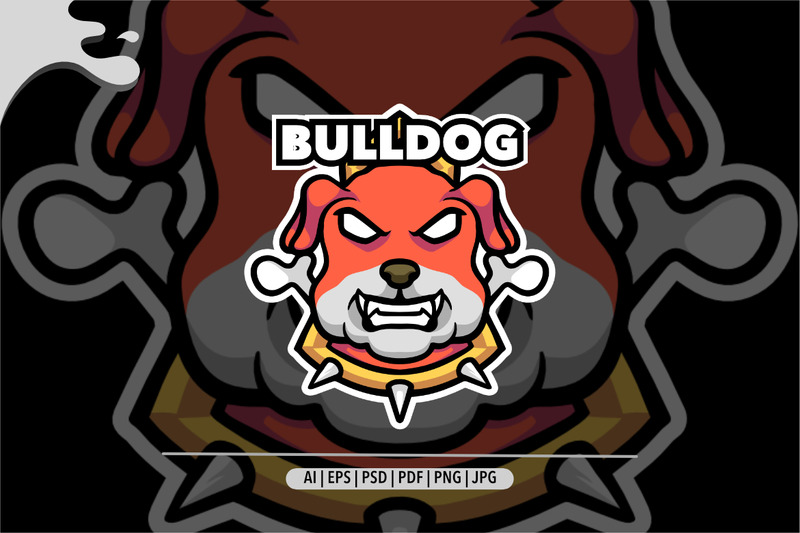 Bulldog maskot logotyp för spel och sport design - Features Image 1