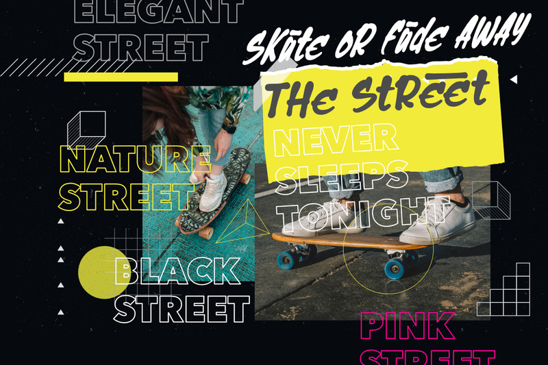 Black Street - Urban Marker-lettertype - Features Image 3