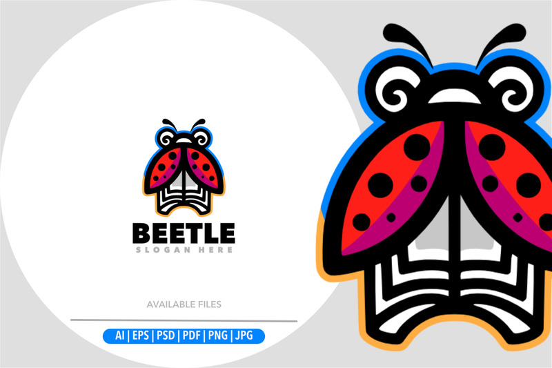 Beetle bok logotyp design enkel - Features Image 1