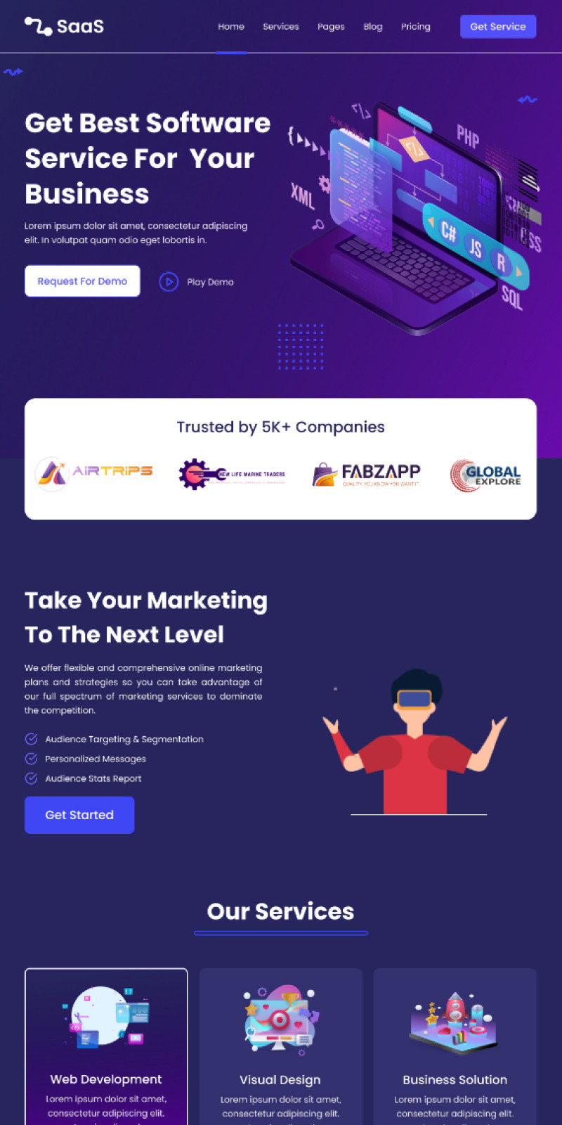Saas_Startup & SaaS Figma Template - Features Image 1