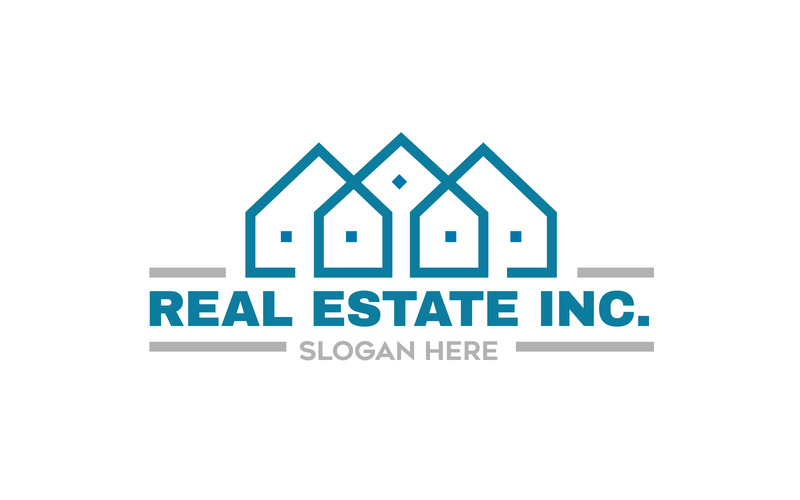 Logo immobilier, Logo de location ou de maison, Logo de repos ou d'hôtel - Caractéristiques de l’image 1