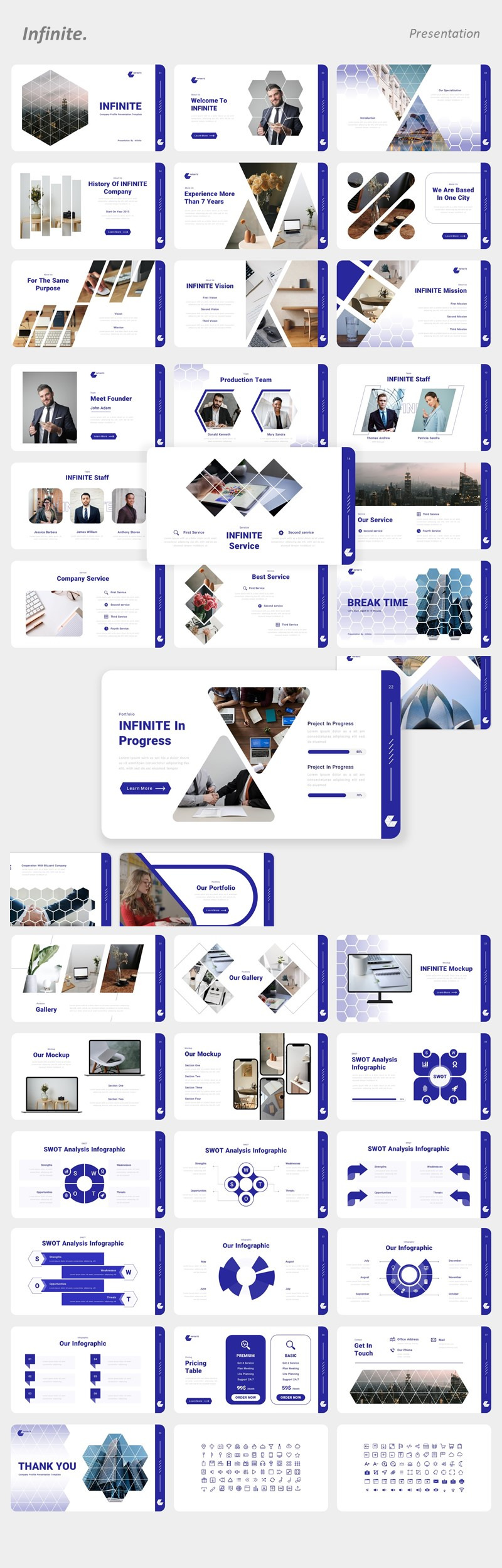 Infinito - Modello di presentazione Google del profilo aziendale - Caratteristiche Immagine 1