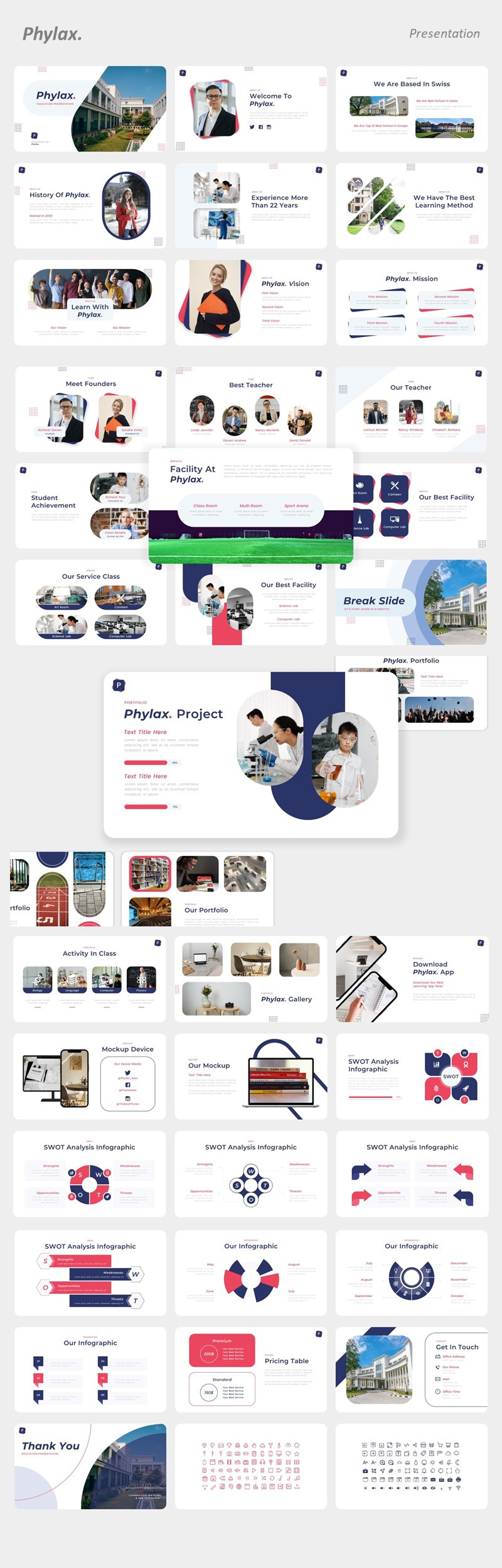 Phylax - Modello di PowerPoint per l'istruzione - Caratteristiche Immagine 1