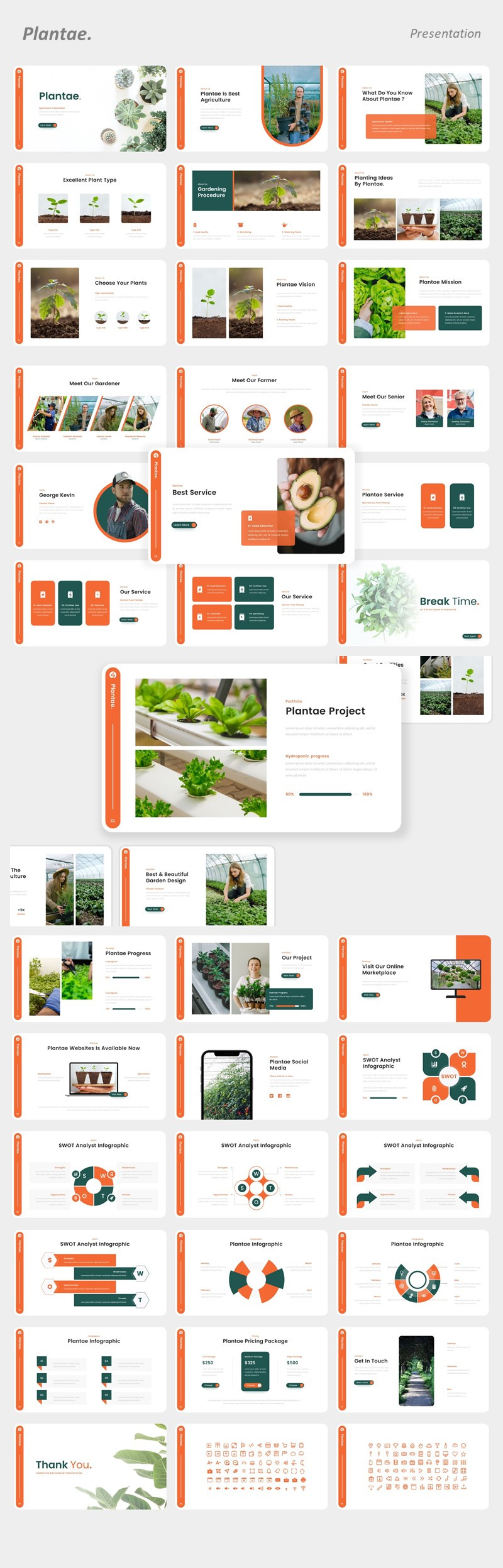 Plantae - Modello di Keynote per l'agricoltura - Caratteristiche Immagine 1
