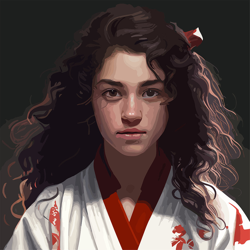 Frieden, Samara, Judo, Kimono, Abbildung, Vector - Eigenschaften Bild 1