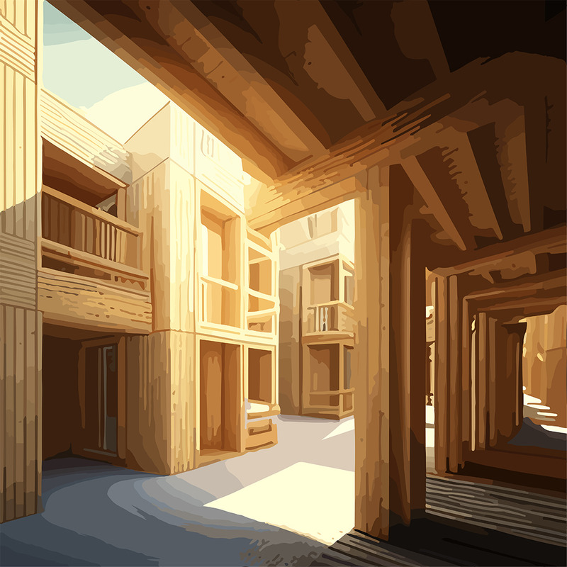 Palmer Remington Art Building Illustration - Features Image 1