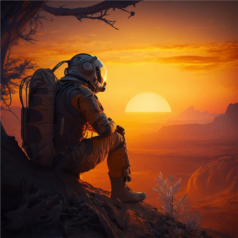 Ealdberht Astronout Illustratie Vector - Features Image 1