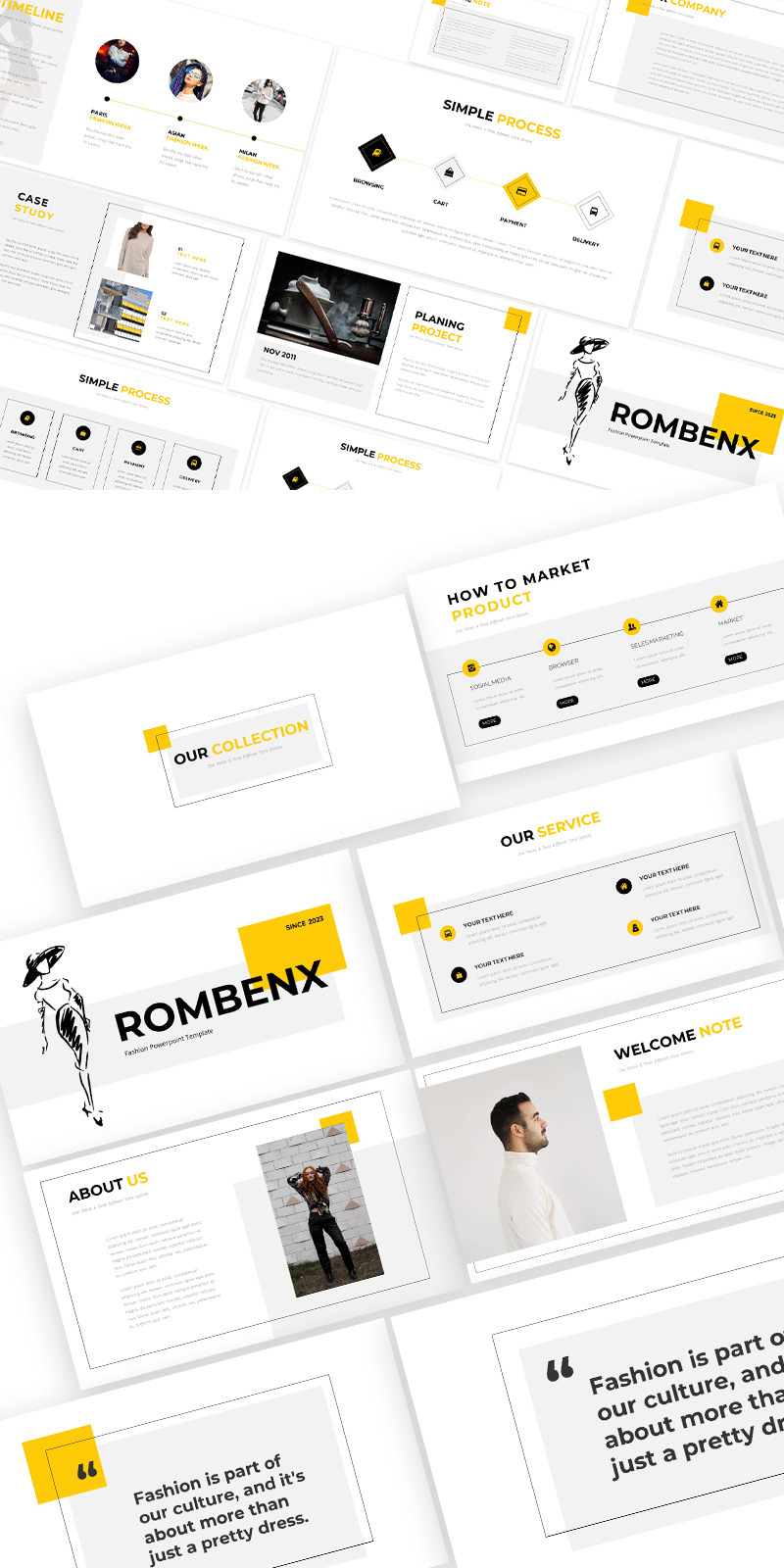 Szablon prezentacji Google Rombenx Fashion - Obraz funkcji 1