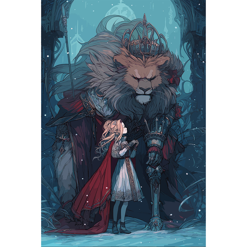 Hösten Steampunk lejonet och den frysta jungfrun Abyssalcore Illustration - Features Image 1