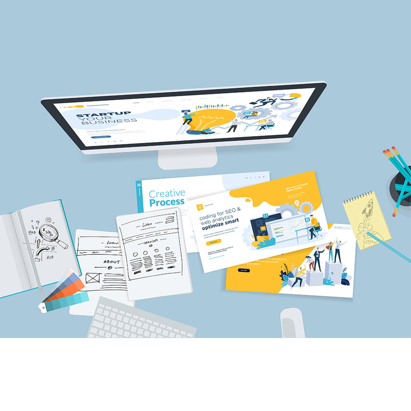 Illustration de concept d'espace de travail créatif - Caractéristiques de l’image 1