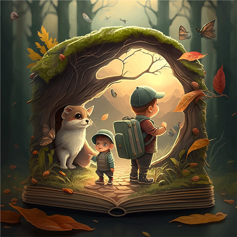 AouYassine Storybook Two Cover Illustration Vector - Features Image 1