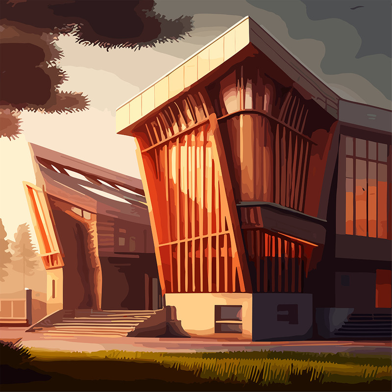 Ashley Stewart Art Building Illustration - Features Image 1