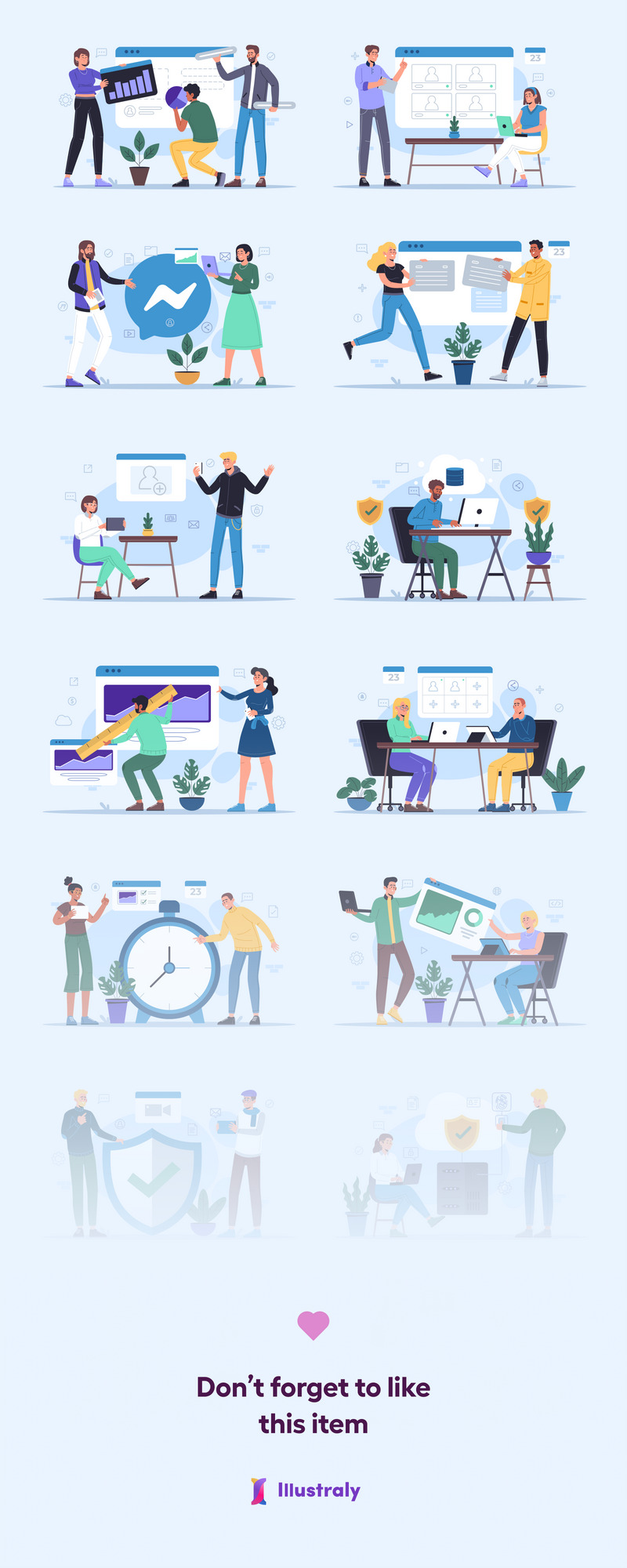 Managy - Projekt- und Aufgabenmanagement-Illustrationsset - Eigenschaften Bild 3