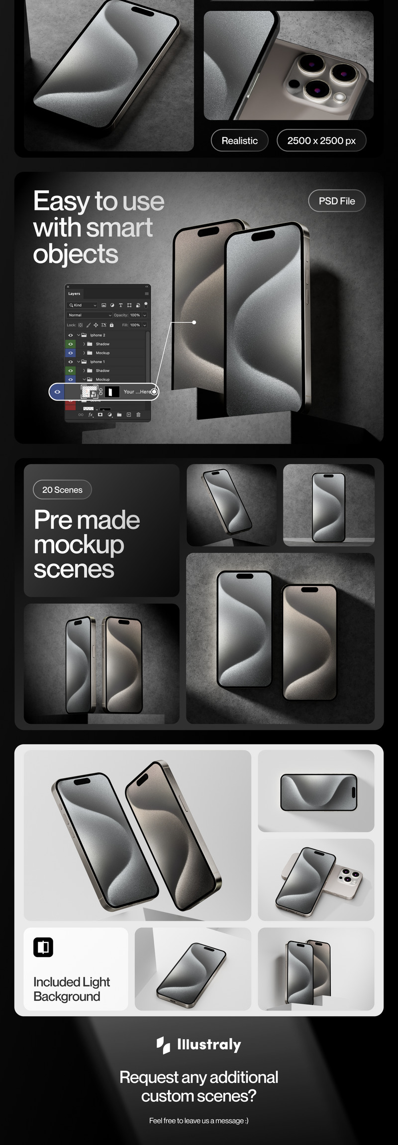 Мокап Apple iPhone 15 Pro - Features Image 2