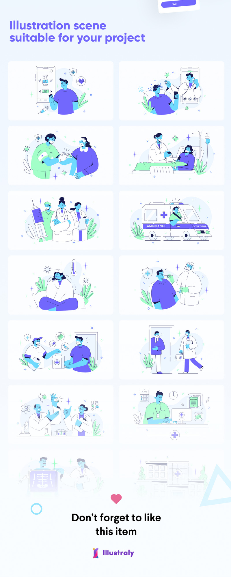 Medtechy - Medical & Healthcare Illustration Set - Features Image 2