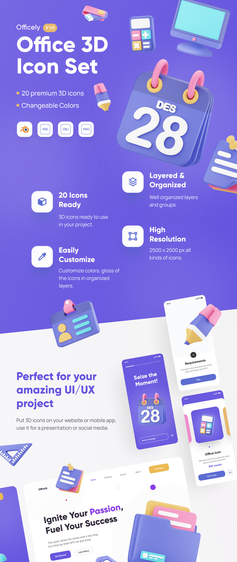 Officely - 3D Ofis Simgesi - Features Image 1