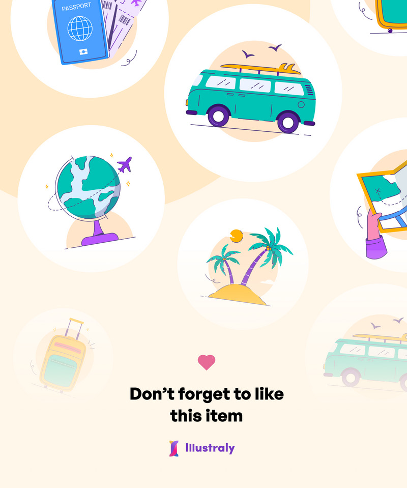 Vacacy - Travel Illustration Pack - Features Image 3