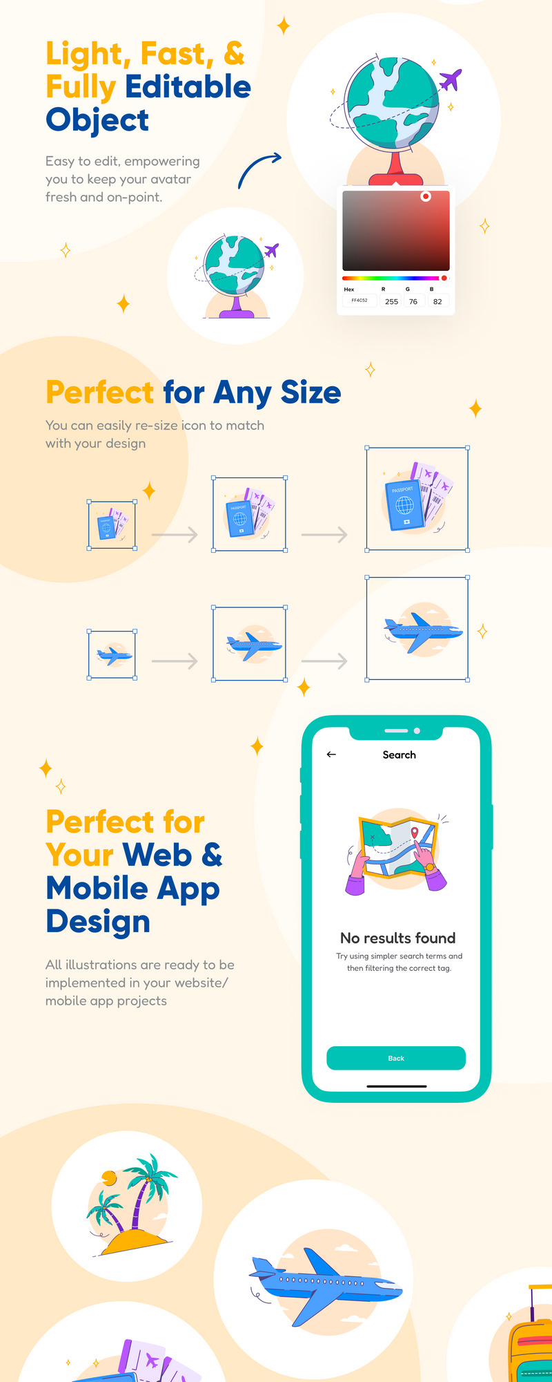 Vacacy - Travel Illustration Pack - Features Image 2