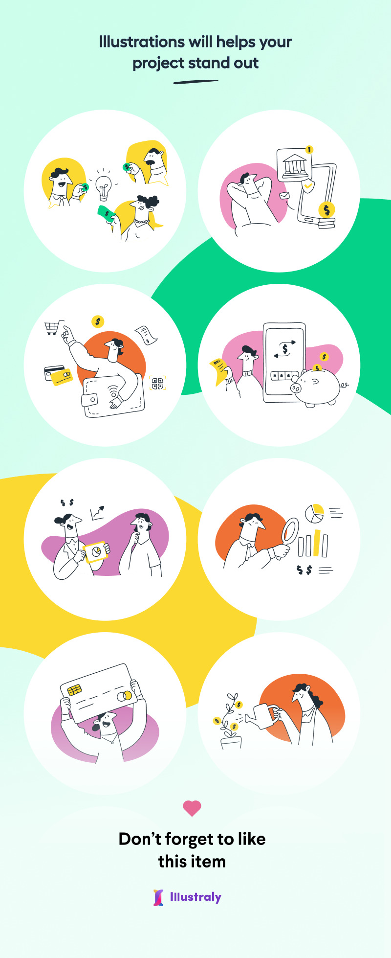Fintecy - Financial Technology (Fintech) Startup Illustration Set - Features Image 2