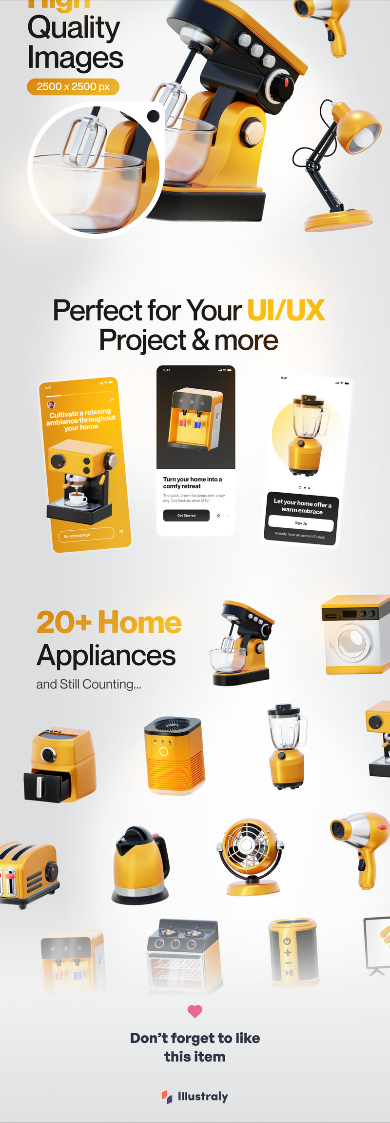 Homy - Set di icone 3D per elettrodomestici - Caratteristiche Immagine 2