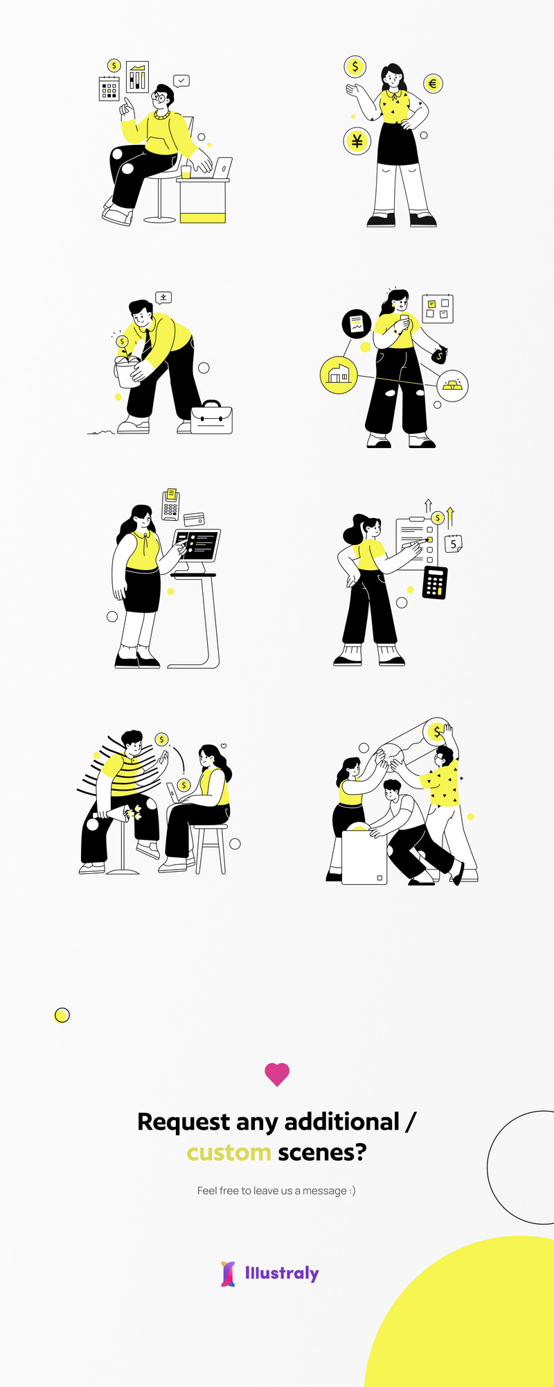 Fintechy - finansiell teknik Illustration Set - Features Image 3