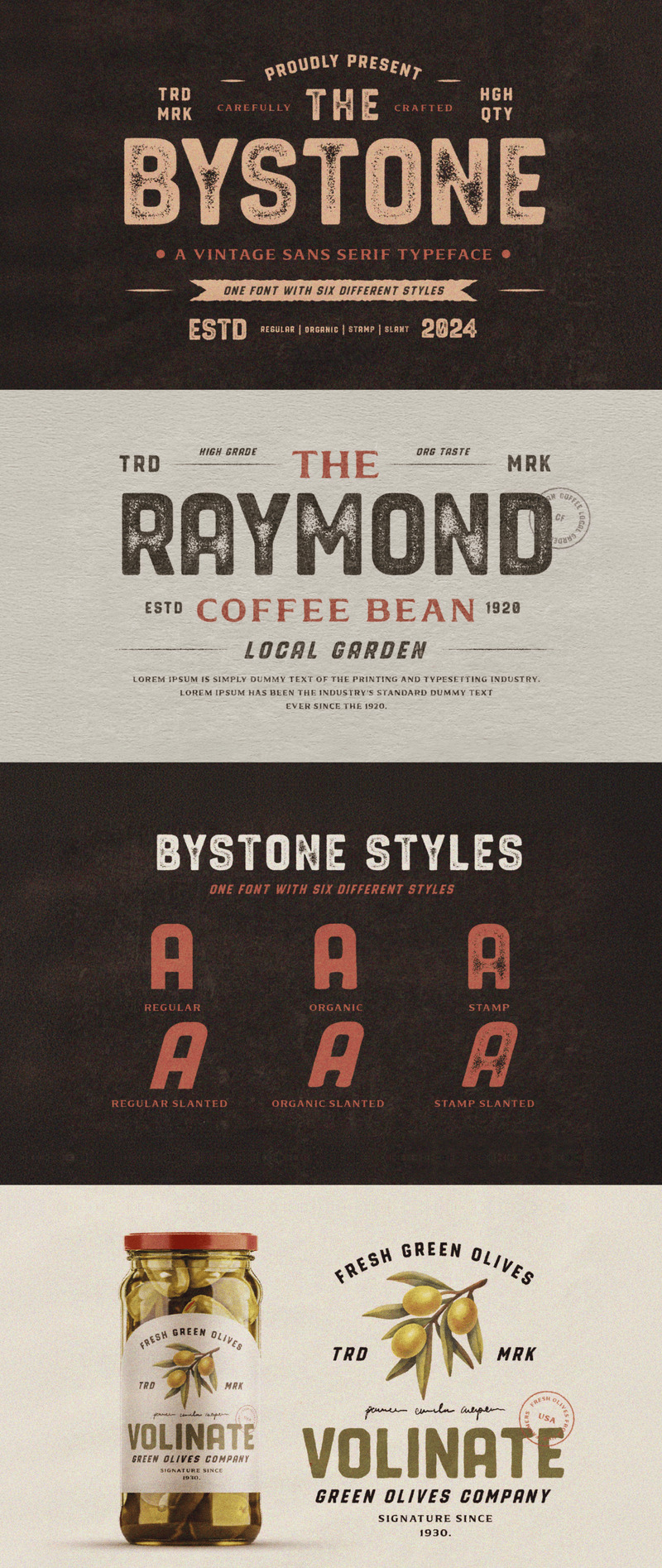 Bystone Vintage Display Sans Serif Font - Features Image 1