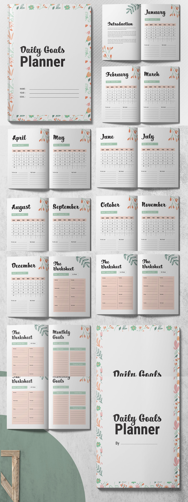 Monthly Planner Notebook Template - Features Image 1