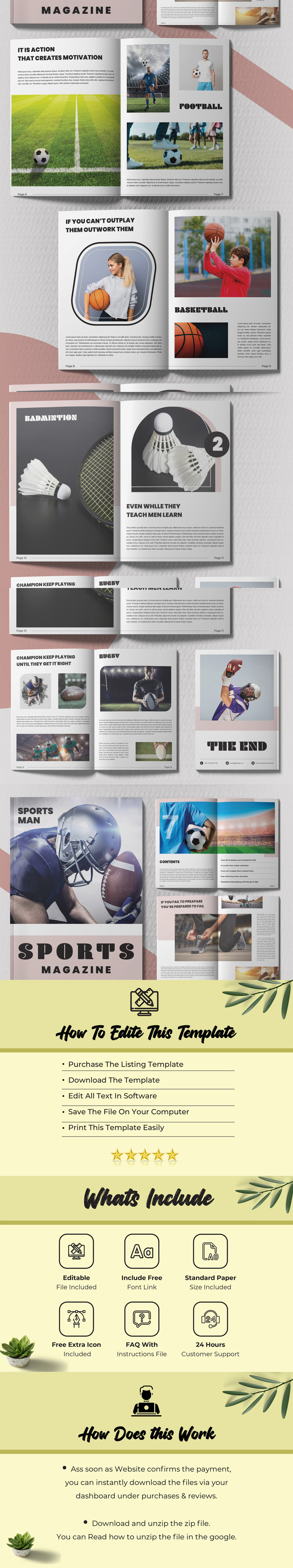 Sport InDesign Magazine Templates - Features Image 1