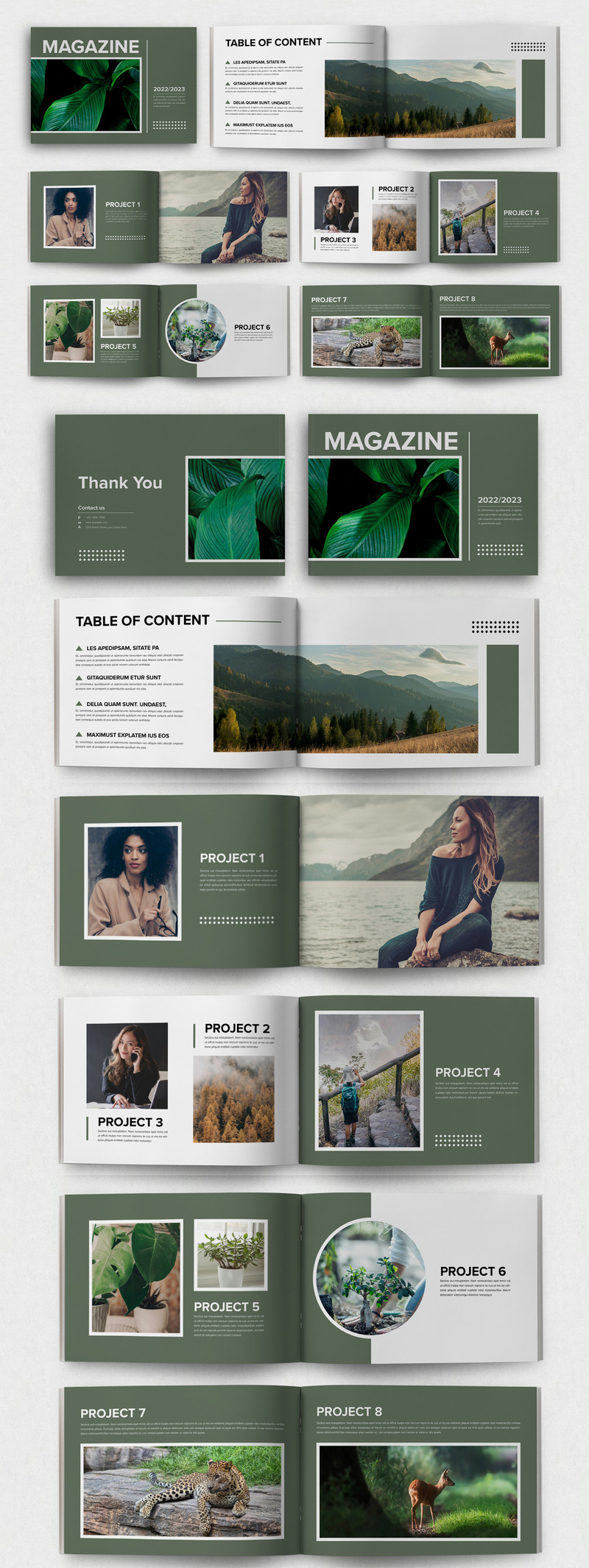 Fashion Magazine Template Landscape - Features Image 1