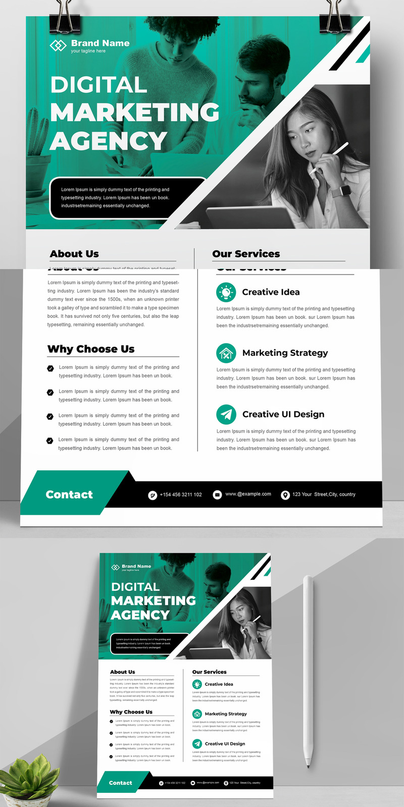 Digital Marketings Flyer Template - Features Image 1