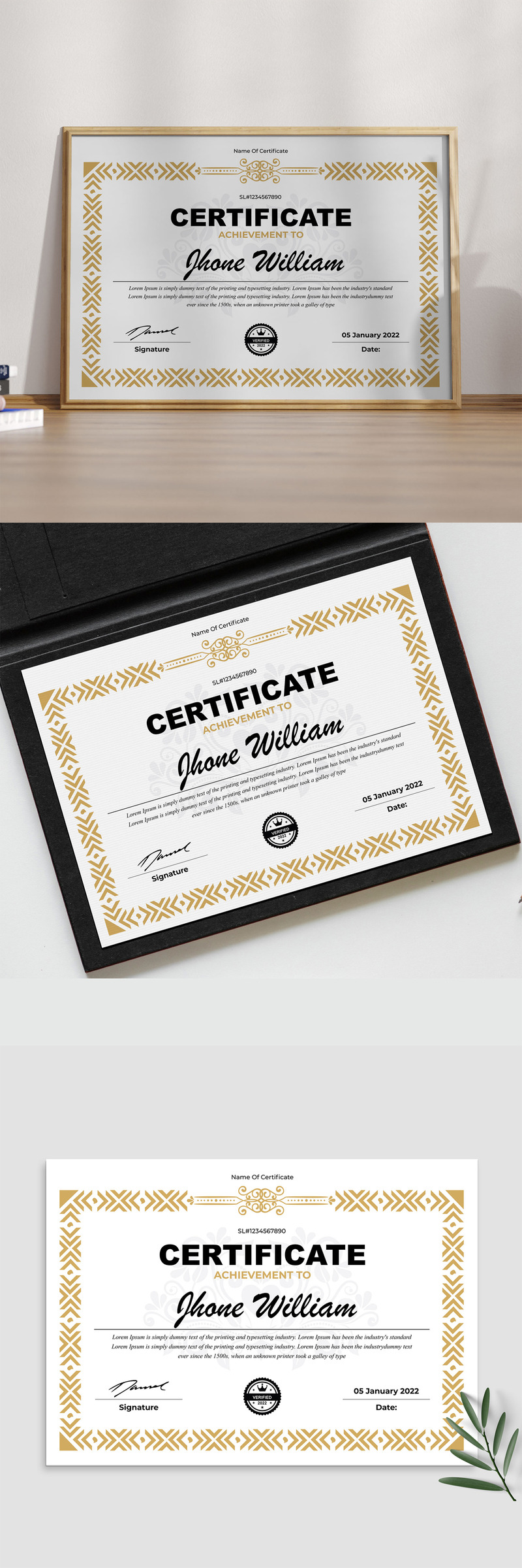 Certificate Templates Layout - Features Image 1