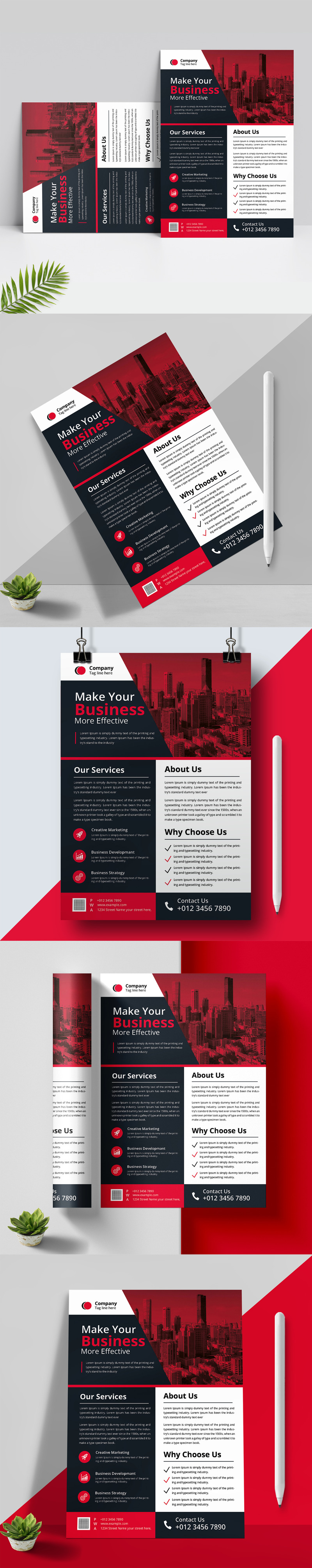 Corporate Business Flyers Templates layout - Features Image 1