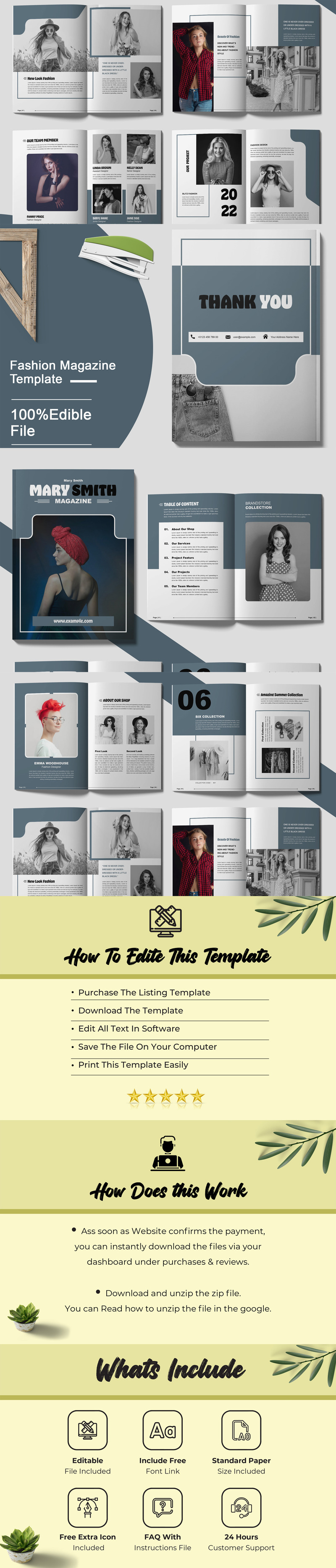 Vorlage für das Mary Smith-Magazin - Eigenschaften Bild 1