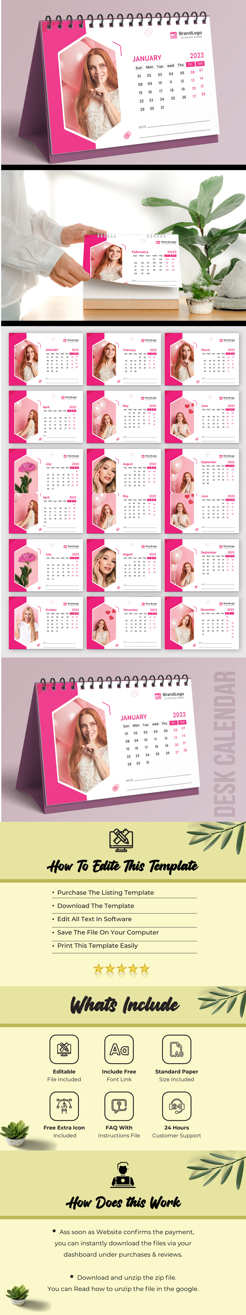 Calendar Planner Template Layout - Features Image 1