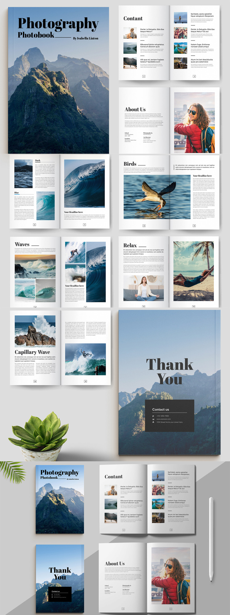 Photo Book Layout Template 381132 TemplateMonster