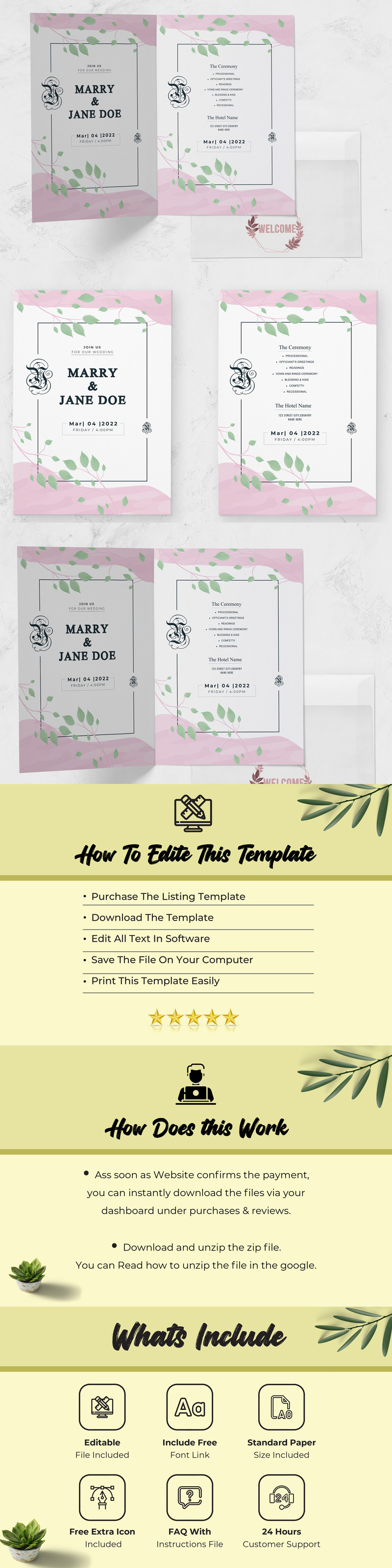 Invitation Card Design Layout - Features Image 1
