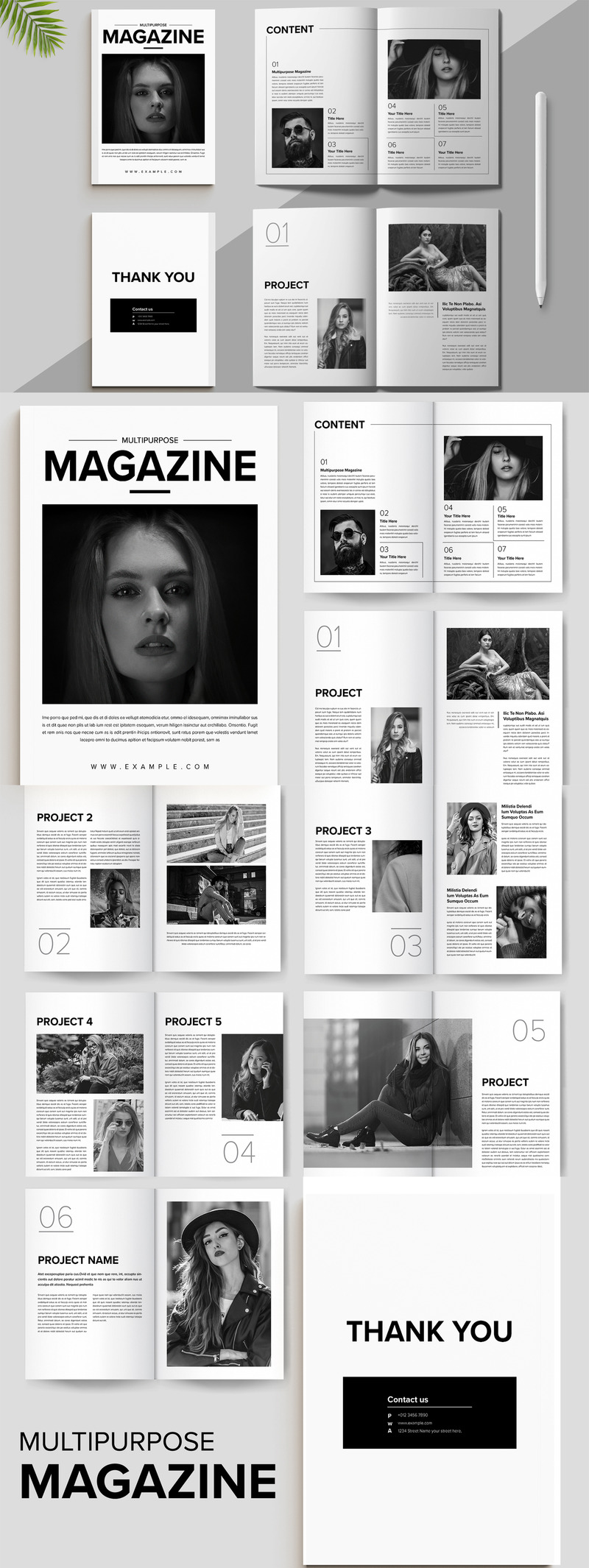 Fashion Magazine Design Template. - Features Image 1