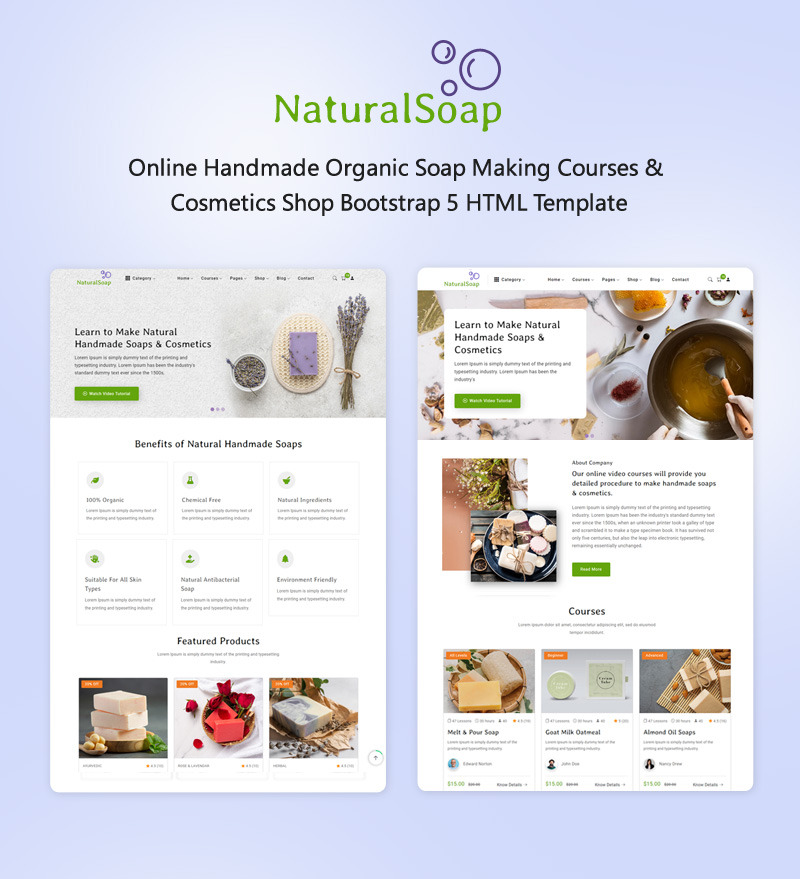 NaturalSoap – 在线手工有机皂制作课程和化妆品店 - Features Image 1