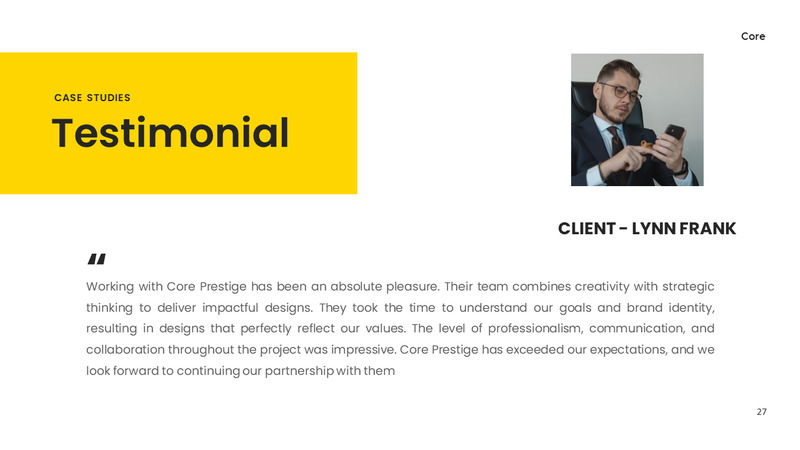 Core - Company Profile Presentation - Features Image 27